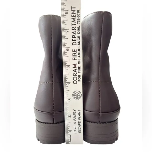 Revitalign Orthotic Leather Zip Front Ankle Boots Mercer Sz 9 Bootie All Weather