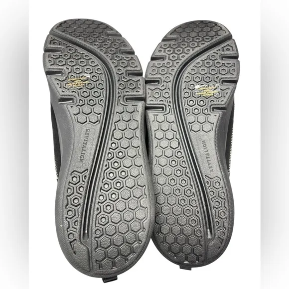 Revitalign Orthotic Quilted Black Nylon Basin Mules Clogs Womens Size 9