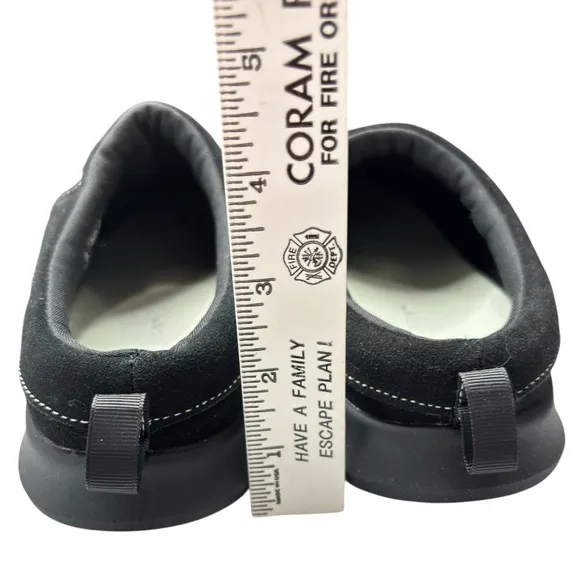 Revitalign Orthotic Quilted Black Nylon Basin Mules Clogs Womens Size 9