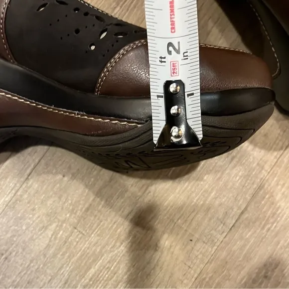 Rialto Comfort Shoes Brown Platform Mules size 8.5 - 9