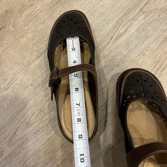 Rialto Comfort Shoes Brown Platform Mules size 8.5 - 9