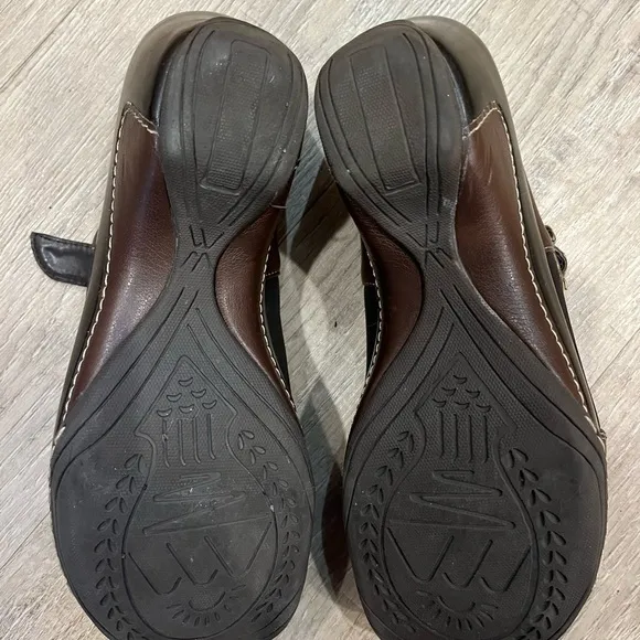 Rialto Comfort Shoes Brown Platform Mules size 8.5 - 9