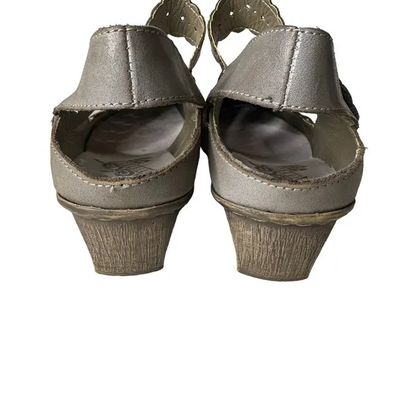 Rieker Mirjam Mary Jane Gray Comfort Shoes. Size 40