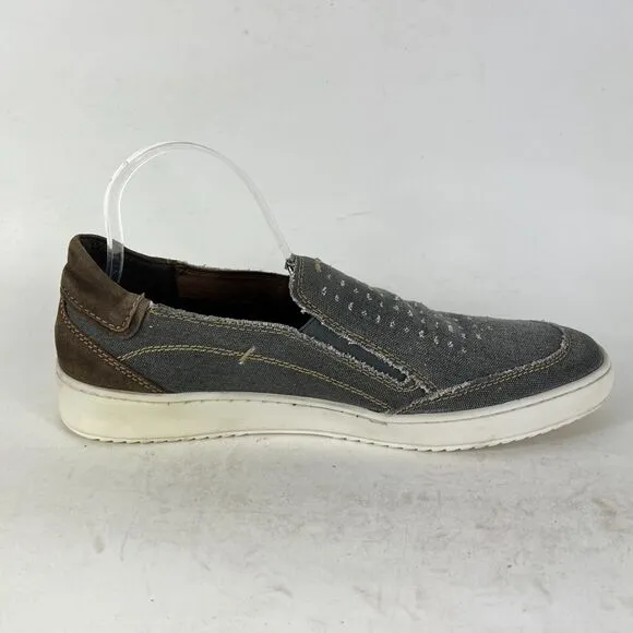 Roan By Bed Stu Kayson Loafer Mens 10.5 Gray Canvas Comfort Slip On Casual Shoes
