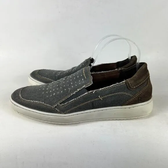 Roan By Bed Stu Kayson Loafer Mens 10.5 Gray Canvas Comfort Slip On Casual Shoes