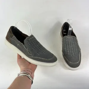 Roan By Bed Stu Kayson Loafer Mens 10.5 Gray Canvas Comfort Slip On Casual Shoes