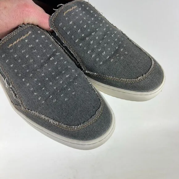 Roan By Bed Stu Kayson Loafer Mens 10.5 Gray Canvas Comfort Slip On Casual Shoes