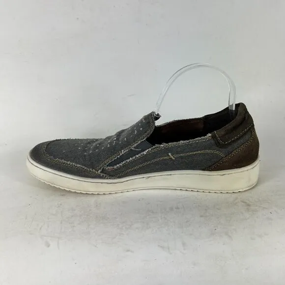 Roan By Bed Stu Kayson Loafer Mens 10.5 Gray Canvas Comfort Slip On Casual Shoes