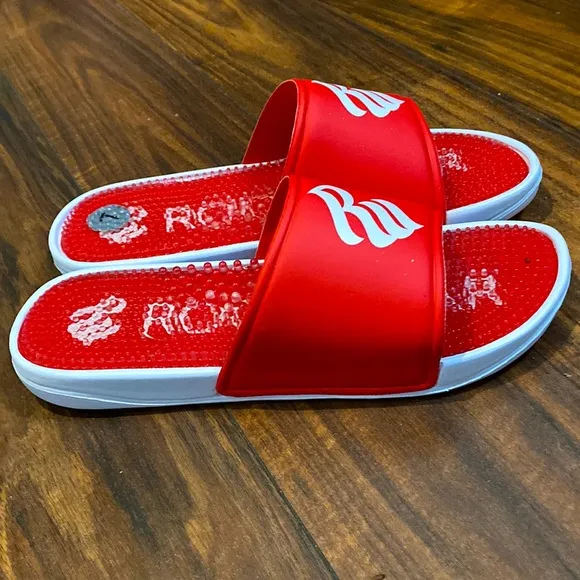 ROCAWEAR Massage Slides Red White Size 7