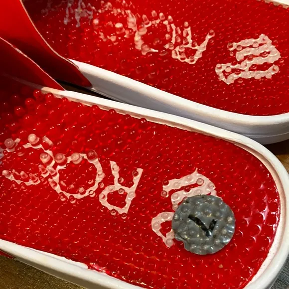 ROCAWEAR Massage Slides Red White Size 7