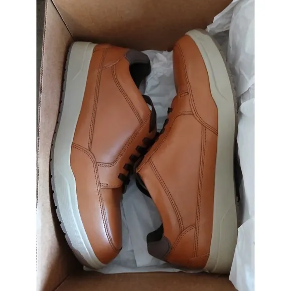 Rockport Truetech‎ SHOES Light Brown Leather NEW with box Confort &amp; Style #779