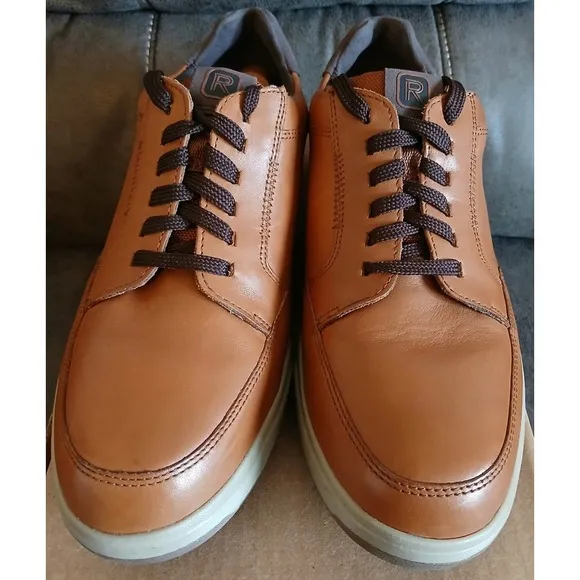 Rockport Truetech‎ SHOES Light Brown Leather NEW with box Confort &amp; Style #779