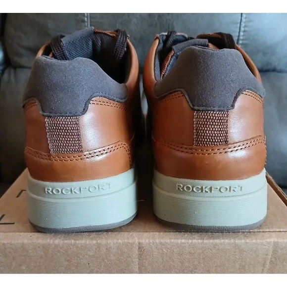 Rockport Truetech‎ SHOES Light Brown Leather NEW with box Confort &amp; Style #779