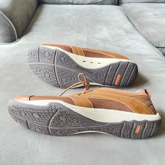 Rockport x Adidas Adiprene Brown Leather Lace-Up Comfort Shoes Men's Size 13