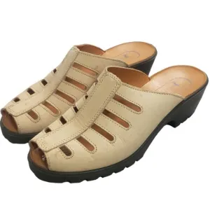 Romika Sandals Womens Size EU 39 US 8-8.5 Nubuck Leather Open Toe Mule
