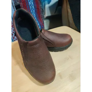 Roper Women Size 6 Performance Brown Oiled Leather Sport Comfort Slip On Shoes