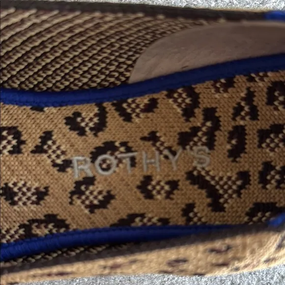 Rothy’s Leopard Cheetah Print Slip-On Classic Loafers Shoes, Size 10