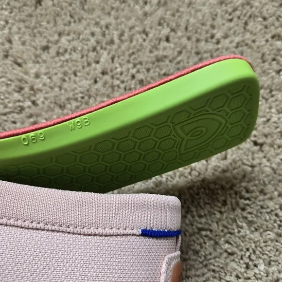 Rothys The Braid Driving Loafers Womens 9 Powder Pink Slip On