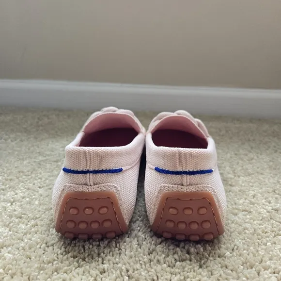 Rothys The Braid Driving Loafers Womens 9 Powder Pink Slip On