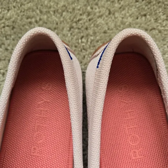 Rothys The Braid Driving Loafers Womens 9 Powder Pink Slip On