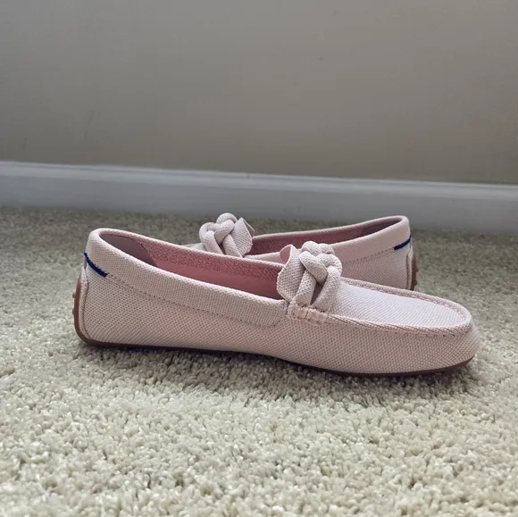 Rothys The Braid Driving Loafers Womens 9 Powder Pink Slip On