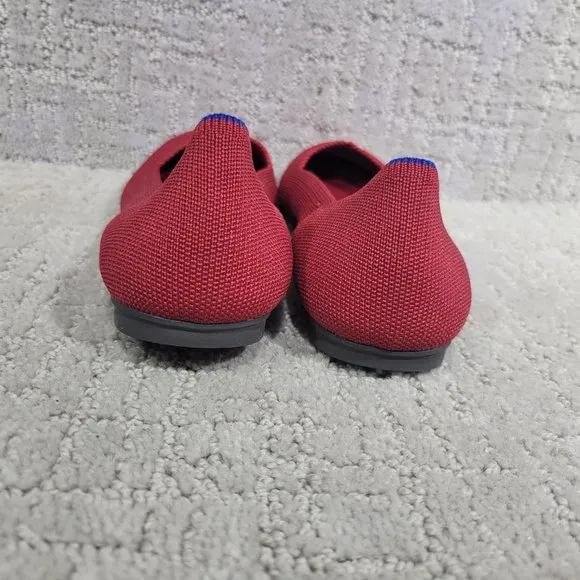 Rothy’s The Flat Scooter Red Round Toe Slip On Shoes Women's Size US 6, 6.5, 10