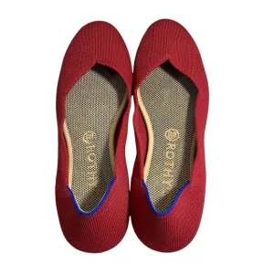 ROTHY’S The Flats Comfort Shoes Round Toe Scooter Red