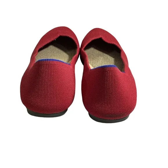 ROTHY’S The Flats Comfort Shoes Round Toe Scooter Red