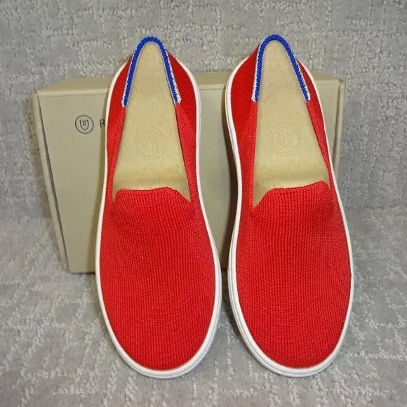 Rothys The Kids Sneaker Red Lollipop Slip On Flat Shoes Kids Size 11-13-1-4
