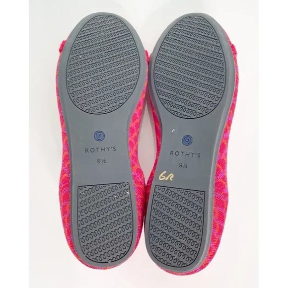 Rothy's‎ The Loafer Pomegranate Grid Slip On Shoes Women's Size US 9.5