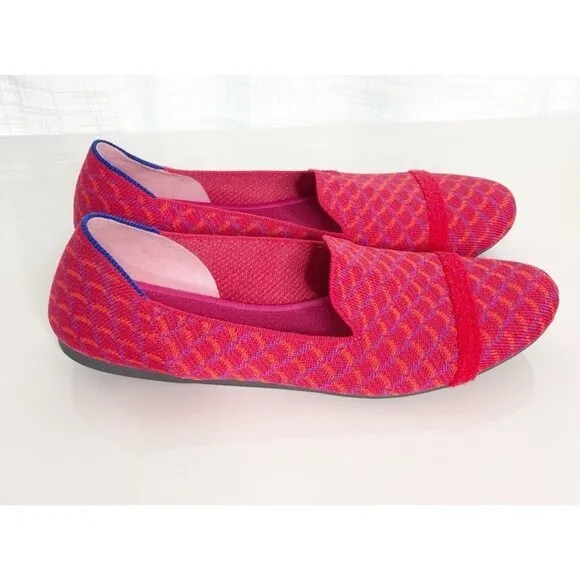 Rothy's‎ The Loafer Pomegranate Grid Slip On Shoes Women's Size US 9.5