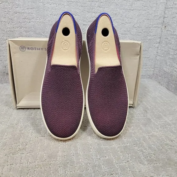 ROTHY’S The Sneakers 006-141 Women's Size US 8.5 Berry Lattice Comfort Shoes