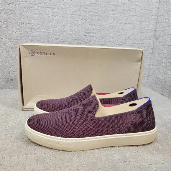 ROTHY’S The Sneakers 006-141 Women's Size US 8.5 Berry Lattice Comfort Shoes