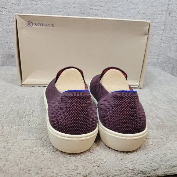 ROTHY’S The Sneakers 006-141 Women's Size US 8.5 Berry Lattice Comfort Shoes