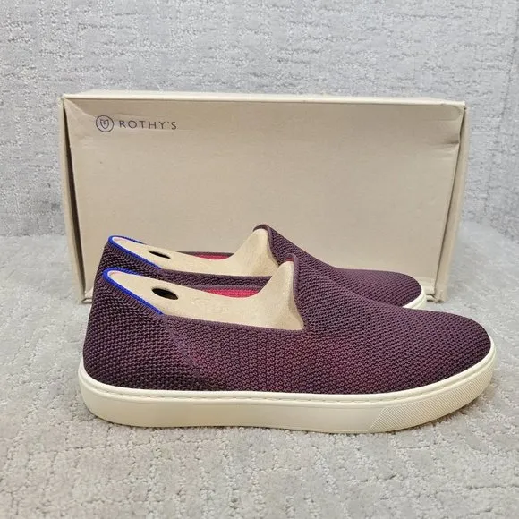 ROTHY’S The Sneakers 006-141 Women's Size US 8.5 Berry Lattice Comfort Shoes