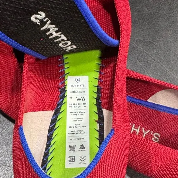 Rothy's Women's Red Flats