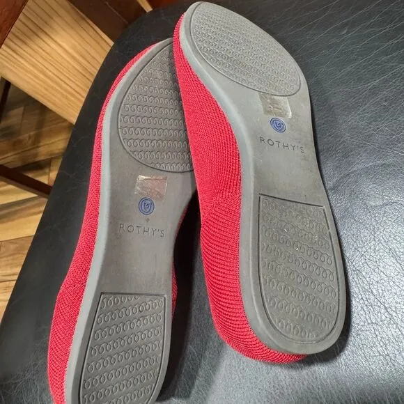 Rothy's Women's Red Flats