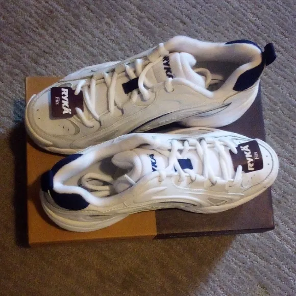 Ryka White and Black Athletic Shoes with Modern Design and Cushioning