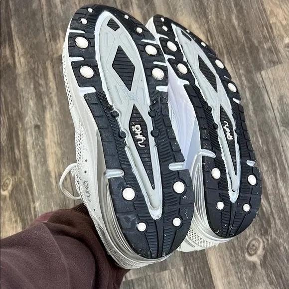 RYKA White Athletic Shoes with Breathable Mesh and Cushioned Sole