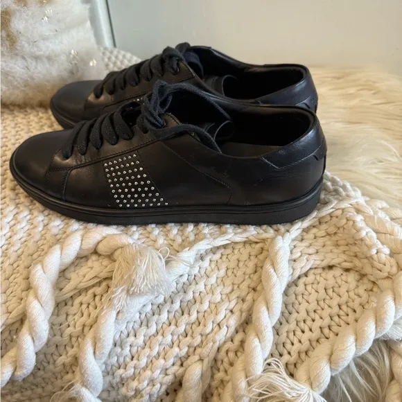 Saint Laurent Women’s Black Leather Sneakers