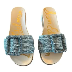 Sam Edelman Ariane Beads Sandals Beaded Buckle Slip On Sandals NEW 5.5