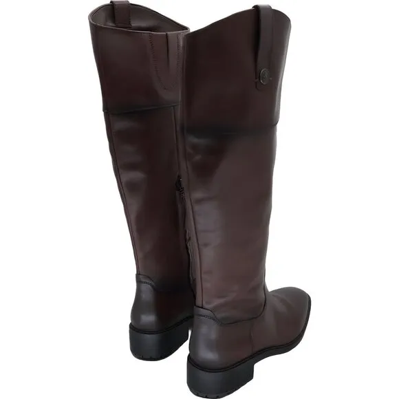 Sam Edelman Drina Brown Leather Riding Boots Knee High Size 7