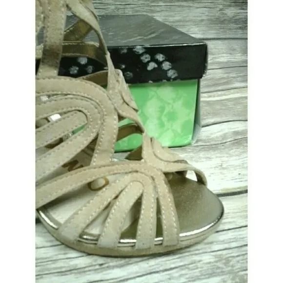 Sam Edelman nude 'eve' caged sandals