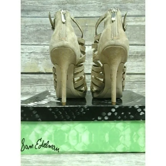 Sam Edelman nude 'eve' caged sandals