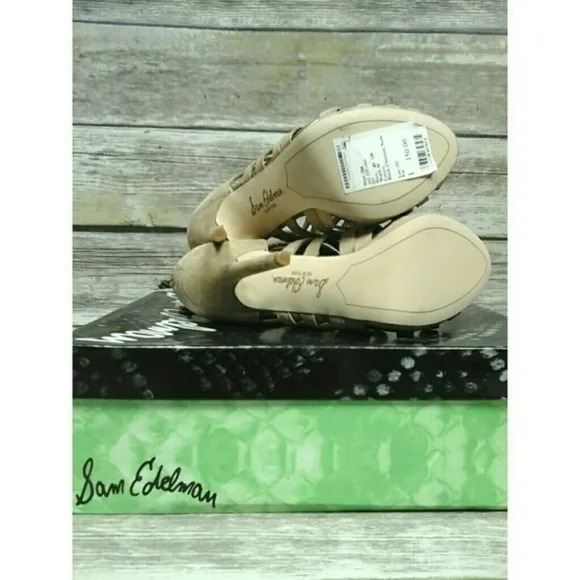 Sam Edelman nude 'eve' caged sandals