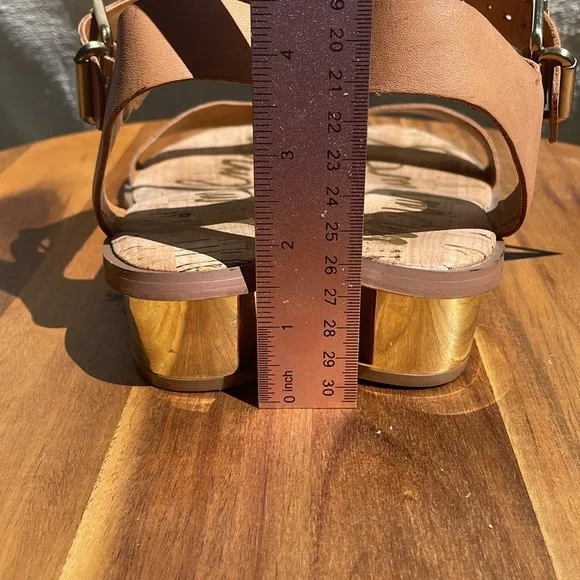 Sam Edelman Women’s Trina Open Toe Sandals Block Heel Size 8.5