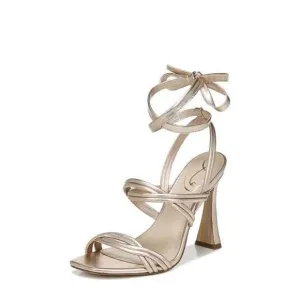 SAM EDELMAN WOMEN'S YARO HEELED SANDALS, OATMEAL, OFF WHITE, 7.5