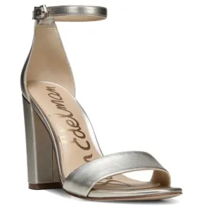 ✅SAM EDELMAN Yaro Ankle-Strap Metallic Leather Sandals