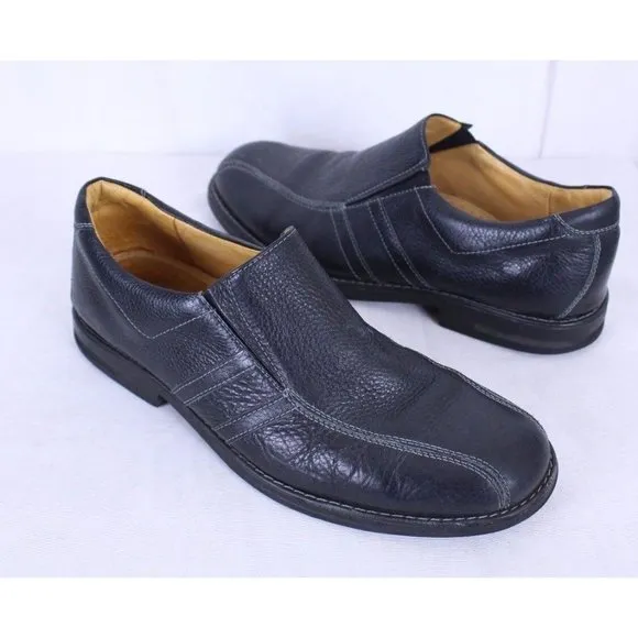 Sandro Moscoloni  Size 13 Slip-On Soft Leather Loafers Shoes Black Style 6112