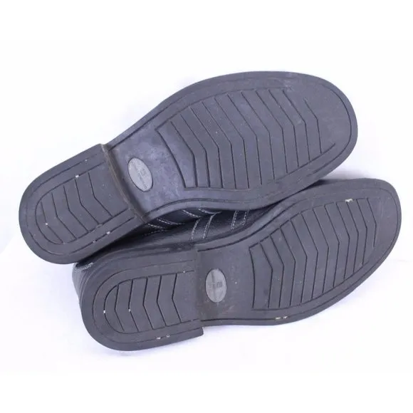 Sandro Moscoloni  Size 13 Slip-On Soft Leather Loafers Shoes Black Style 6112